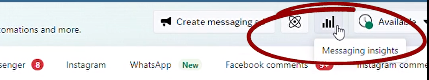 Meta business suite - Messaging Insights