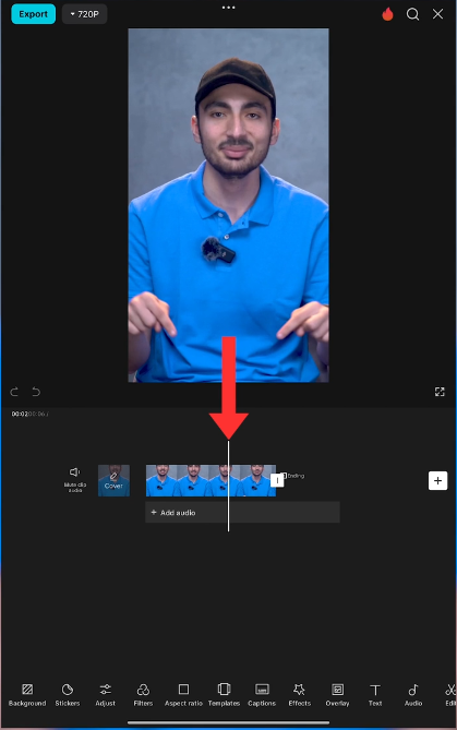 CapCut - Text add