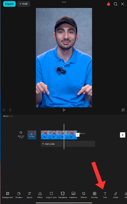 CapCut - Text add2