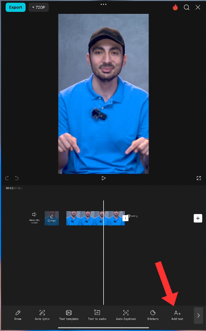 CapCut - Text add3